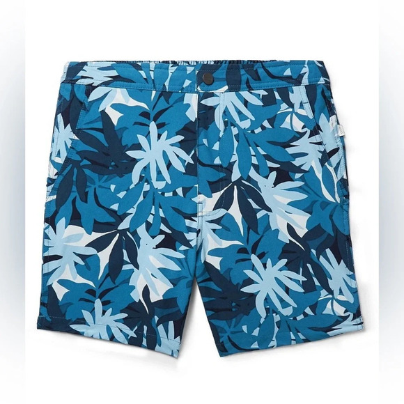 Onia - Calder Straight-Leg Mid-Length Printed Swim Shorts size large - Picture 1 of 7